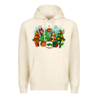 Tofu christmas trees with basketball Premium Hoodie - Zillion Design Studio