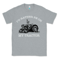 Heather Grey I'D Rather Be On My Tractor Classic Tee - Bettercallsaul