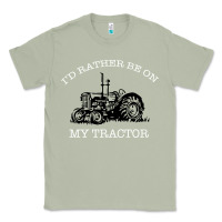 Matcha I'D Rather Be On My Tractor Classic Tee - Bettercallsaul