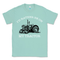 Seafoam I'D Rather Be On My Tractor Classic Tee - Bettercallsaul