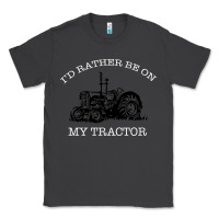 Smoke I'D Rather Be On My Tractor Classic Tee - Bettercallsaul