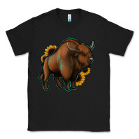 Black Western  Bison Classic Tee - Jasminsmagicworld