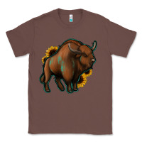 Chestnut Western  Bison Classic Tee - Jasminsmagicworld
