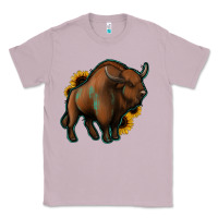 Lilac Western  Bison Classic Tee - Jasminsmagicworld