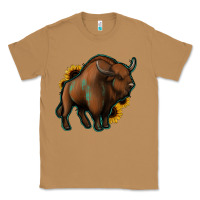 Toasted Coconut Western  Bison Classic Tee - Jasminsmagicworld