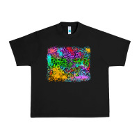Black colorful leopard background Urban Heavy Tee - RanaPortraitStore
