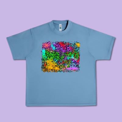 Colorful Leopard Background Urban Heavy Tee Designed By Ranaportraitstore