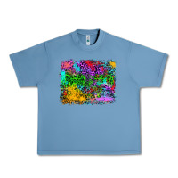 Pebble Blue colorful leopard background Urban Heavy Tee - RanaPortraitStore