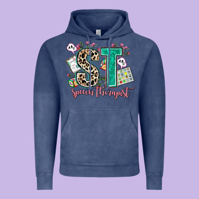 Speech Therapist Vintage Hoodie Designed By Adodesignshop