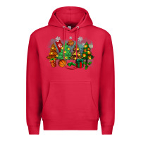 Cardinal christmas trees with basketball Premium Hoodie - Zillion Design Studio