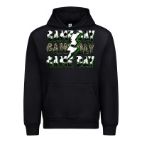 Black game day game day soccer lightning bolt Urban Hoodie - Zillion Design Studio