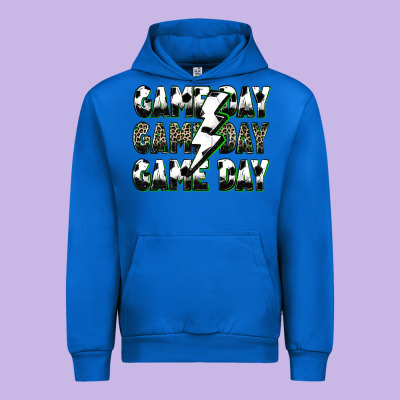 Urban Hoodie game day game day soccer lightning bolt