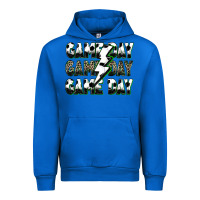Cobalt game day game day soccer lightning bolt Urban Hoodie - Zillion Design Studio