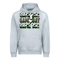Heather Grey game day game day soccer lightning bolt Urban Hoodie - Zillion Design Studio