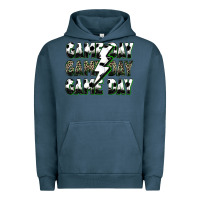 Pigment Midnight Navy game day game day soccer lightning bolt Urban Hoodie - Zillion Design Studio