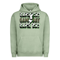 Pigment Oil Green game day game day soccer lightning bolt Urban Hoodie - Zillion Design Studio