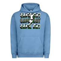Pigment Pebble Blue game day game day soccer lightning bolt Urban Hoodie - Zillion Design Studio
