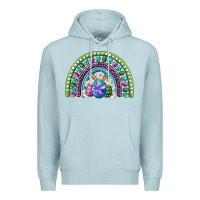 Blue Mist easter rainbow Premium Hoodie - RanaPortraitStore