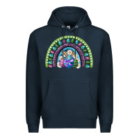 Navy easter rainbow Premium Hoodie - RanaPortraitStore