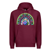 Burgundy easter rainbow Premium Hoodie - RanaPortraitStore