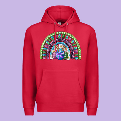 Easter Rainbow Premium Hoodie Designed By Ranaportraitstore