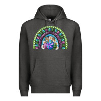 Charcoal Heather easter rainbow Premium Hoodie - RanaPortraitStore