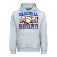 Heather Grey baseball mom squad Urban Hoodie - texasbilliewilder