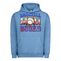 Pigment Pebble Blue baseball mom squad Urban Hoodie - texasbilliewilder
