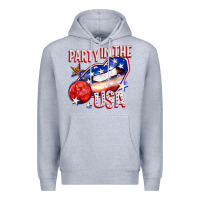 Heather Grey party in the usa billie wilder Premium Hoodie - texasbilliewilder