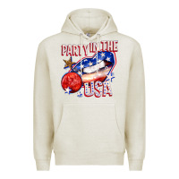 Oatmeal Heather party in the usa billie wilder Premium Hoodie - texasbilliewilder