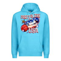 Ocean Blue party in the usa billie wilder Premium Hoodie - texasbilliewilder