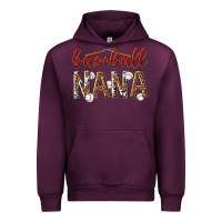 Mauve Wine baseball nana with leopard Urban Hoodie - texasbilliewilder