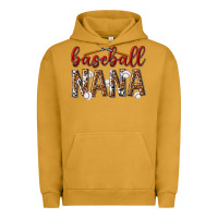 Pigment Peanut Butter baseball nana with leopard Urban Hoodie - texasbilliewilder