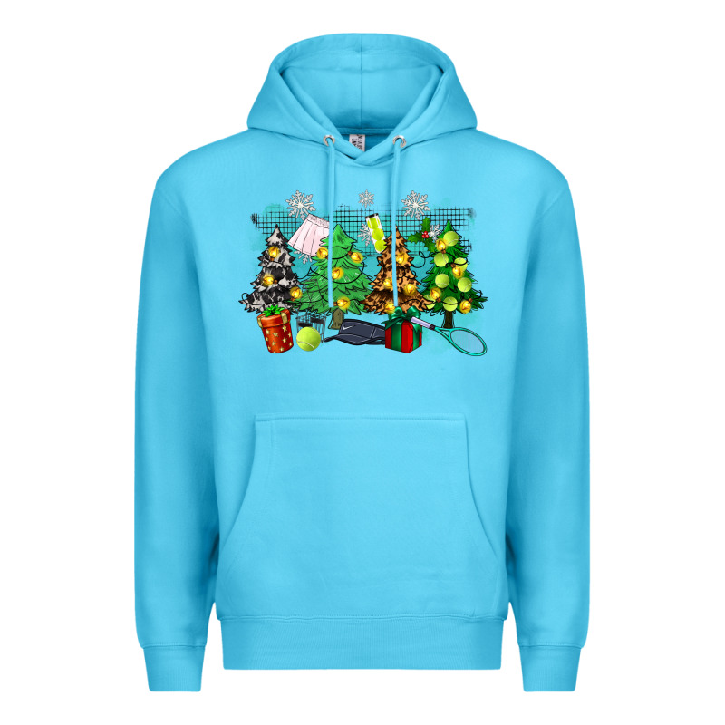 Christmas Trees With Tennis Premium Hoodie by Zillion Design Studio | Teevron