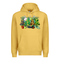 Antique Gold christmas trees with tennis Premium Hoodie - Zillion Design Studio