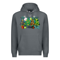 Rock christmas trees with tennis Premium Hoodie - Zillion Design Studio