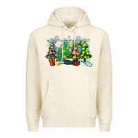 Tofu christmas trees with tennis Premium Hoodie - Zillion Design Studio