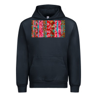 Navy Love brushstrokes xoxo leopard and turquoise Urban Hoodie - RanaPortraitStore