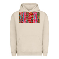 Pigment French Oak Love brushstrokes xoxo leopard and turquoise Urban Hoodie - RanaPortraitStore