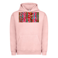 Pigment Salmon Love brushstrokes xoxo leopard and turquoise Urban Hoodie - RanaPortraitStore