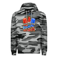 Slate Camo party in the usa popsicles billie wilder Premium Hoodie - texasbilliewilder