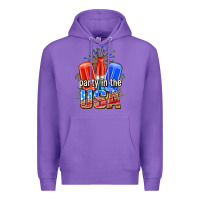 Purple party in the usa popsicles billie wilder Premium Hoodie - texasbilliewilder