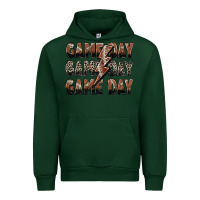 Forest Green game day game day football lightning bolt Urban Hoodie - Zillion Design Studio