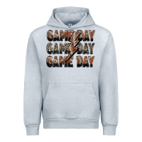 Heather Grey game day game day football lightning bolt Urban Hoodie - Zillion Design Studio