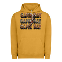 Pigment Peanut Butter game day game day football lightning bolt Urban Hoodie - Zillion Design Studio