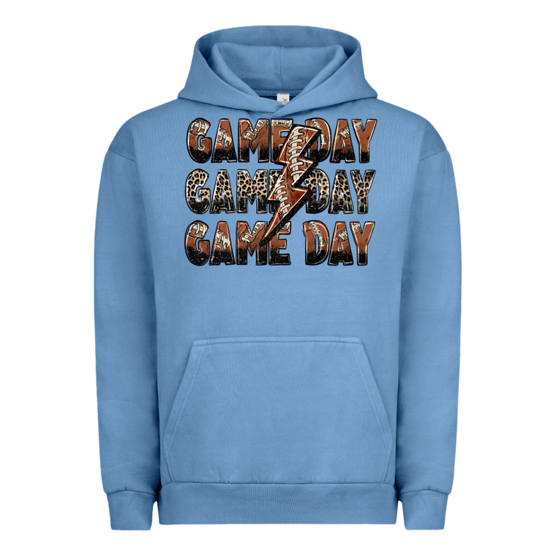 Game Day Game Day Football Lightning Bolt Urban Hoodie by Zillion Design Studio | Teevron