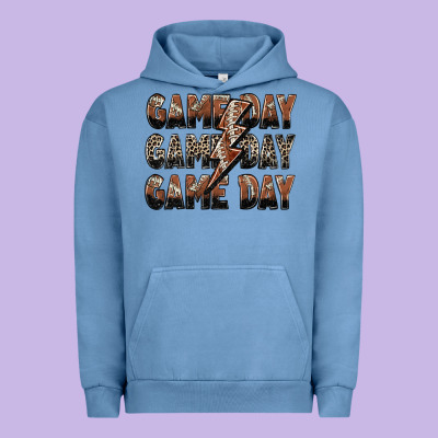 Urban Hoodie game day game day football lightning bolt