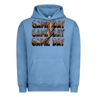 Pigment Pebble Blue game day game day football lightning bolt Urban Hoodie - Zillion Design Studio