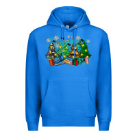 True Royal christmas trees with hockey Premium Hoodie - Zillion Design Studio