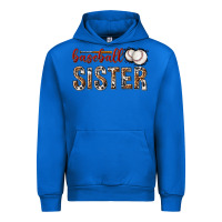 Cobalt baseball sister with leopard Urban Hoodie - texasbilliewilder